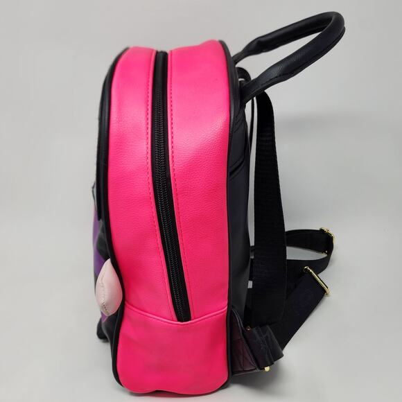 Luv Betsey by Betsey Johnson Mini Backpack Kitsch Girl Rainbow Glitter Pink - Picture 4 of 12